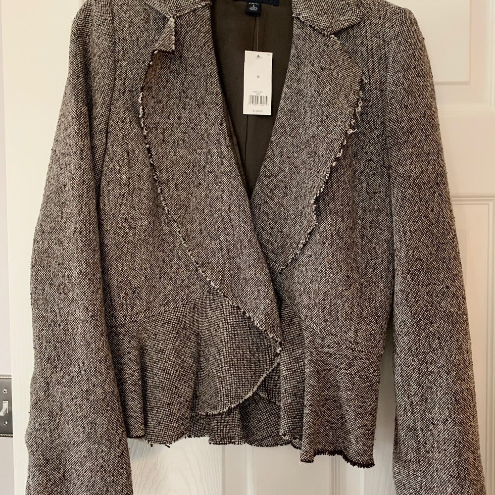 Banana Republic NET tweed peplum jacket